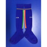 2015-16 Italy National Team Euro Cup Blue Kids Soccer Socks [D243]