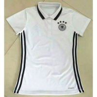 Germany National Team 2016 Euro Women's Soccer POLO Shirt White