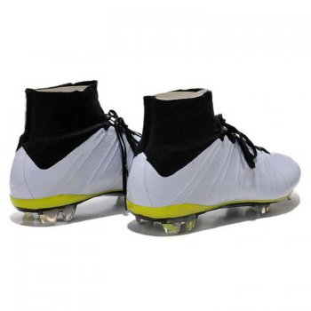 Football Shoes White Mercurial Superfly 4 FG Shoes Cleats [C607]