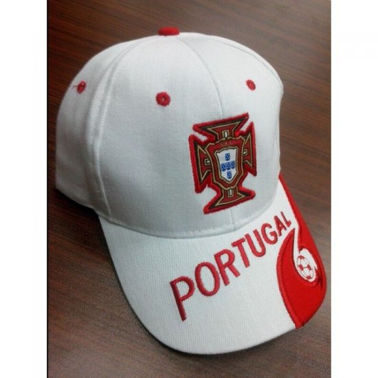 Portugal National Team Soccer Cap White - Click Image to Close