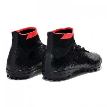 Football Boots Black Elastico Superfly TF Shoes Cleats [C588]