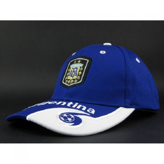 Argentina National Team Soccer Cap Blue - Click Image to Close