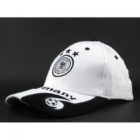 Germany National Team Soccer Cap White - Click Image to Close