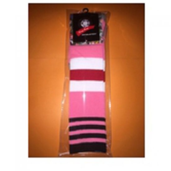 2015-16 Season Juventus Away Pink Kids Soccer Socks - Click Image to Close