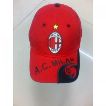 AC Milan Classic Soccer Cap Red [E802]