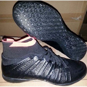 Football boots Black Elastico Superfly IC Shoes Cleats [C585]