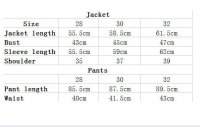 Kids jacket Size chart