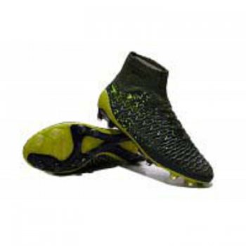 Black Green Mercurial Superfly FG Shoes [D305]