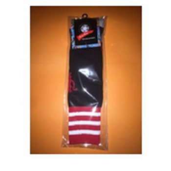 2015-16 Season Manchester United Home Black Kids Soccer Socks [D252]