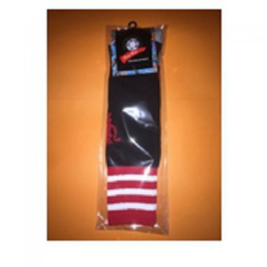 2015-16 Season Manchester United Home Black Kids Soccer Socks - Click Image to Close