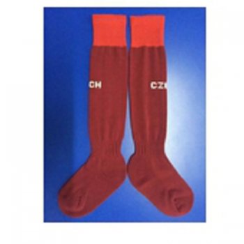 2015-16 Czech Republic National Team Euro Cup Red Kids Soccer Socks [D237]