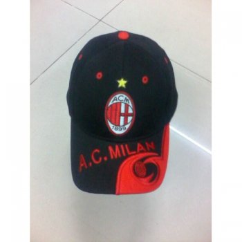 AC Milan Classic Soccer Cap Black [E801]