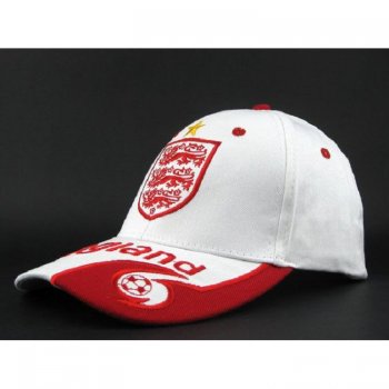 England National Team Soccer Cap White [E818]