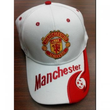 Manchester United Classic Soccer Cap White [E834]