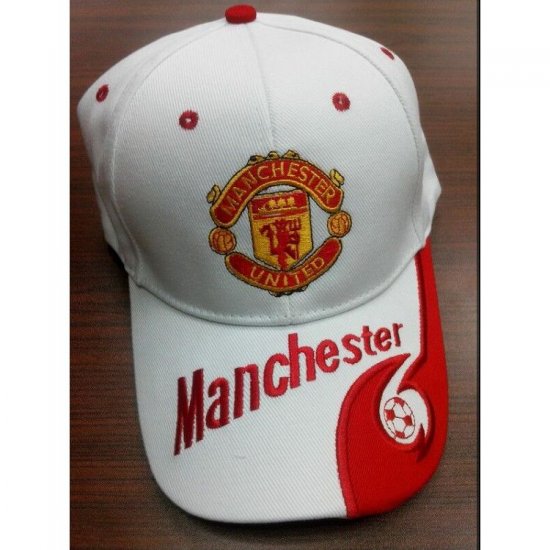 Manchester United Classic Soccer Cap White - Click Image to Close