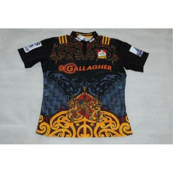 Chief Rugby Shirt Black [D437]