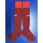 2015-16 Czech Republic National Team Euro Cup Red Kids Soccer Socks [D237]