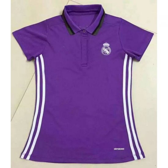 Real Madrid C.F 2016-17 Season Women's Soccer Polo Shirt - Click Image to Close