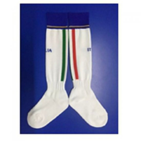 2015-16 Italy National Team Euro Cup White Kids Soccer Socks - Click Image to Close