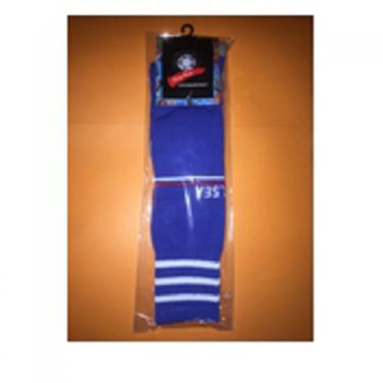 2015-16 Season Chelsea FC Away Blue Kids Soccer Socks - Click Image to Close