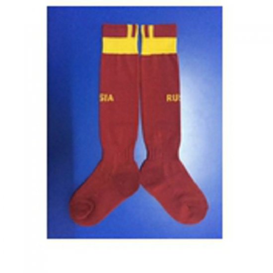 2015-16 Russia National Team European Cup Navy Red Kids Soccer Socks - Click Image to Close