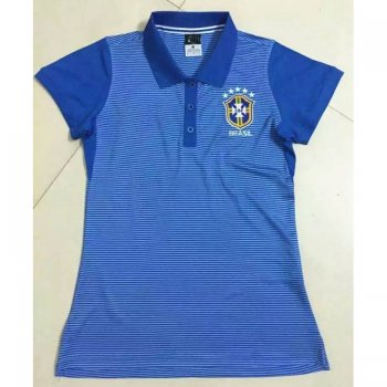 Brazil National Team 2016 Women's Soccer POLO Shirt [F564]